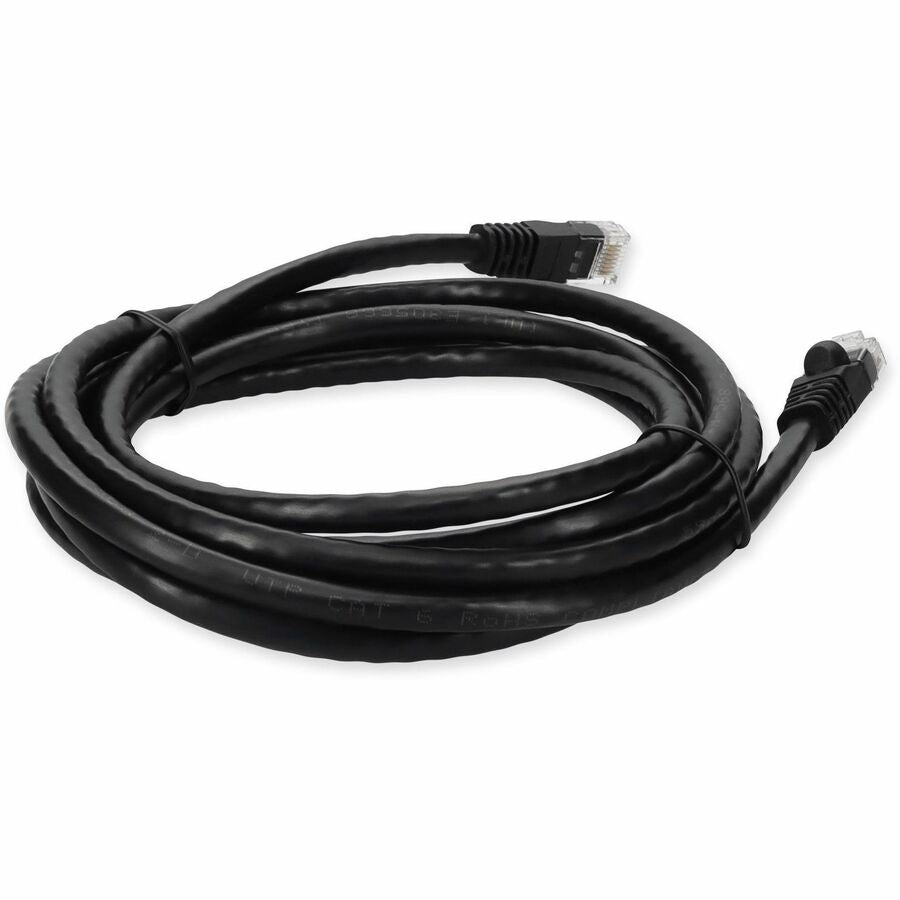 AddOn 10ft RJ-45 (Male) to RJ-45 (Male) Straight Black Cat6 UTP PVC Copper Patch Cable