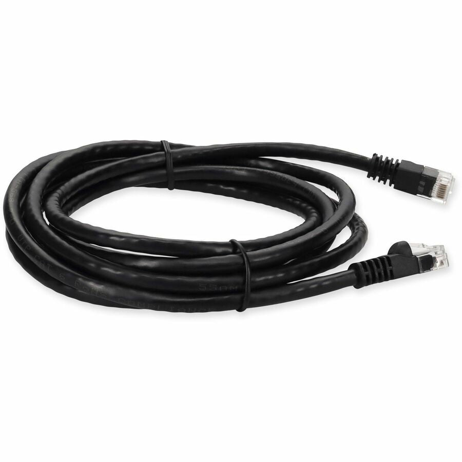 AddOn 10ft RJ-45 (Male) to RJ-45 (Male) Straight Black Cat6 UTP PVC Copper Patch Cable