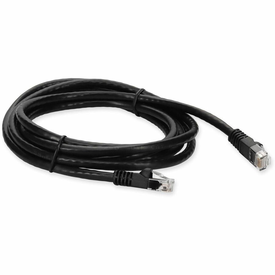 AddOn 10ft RJ-45 (Male) to RJ-45 (Male) Straight Black Cat6 UTP PVC Copper Patch Cable