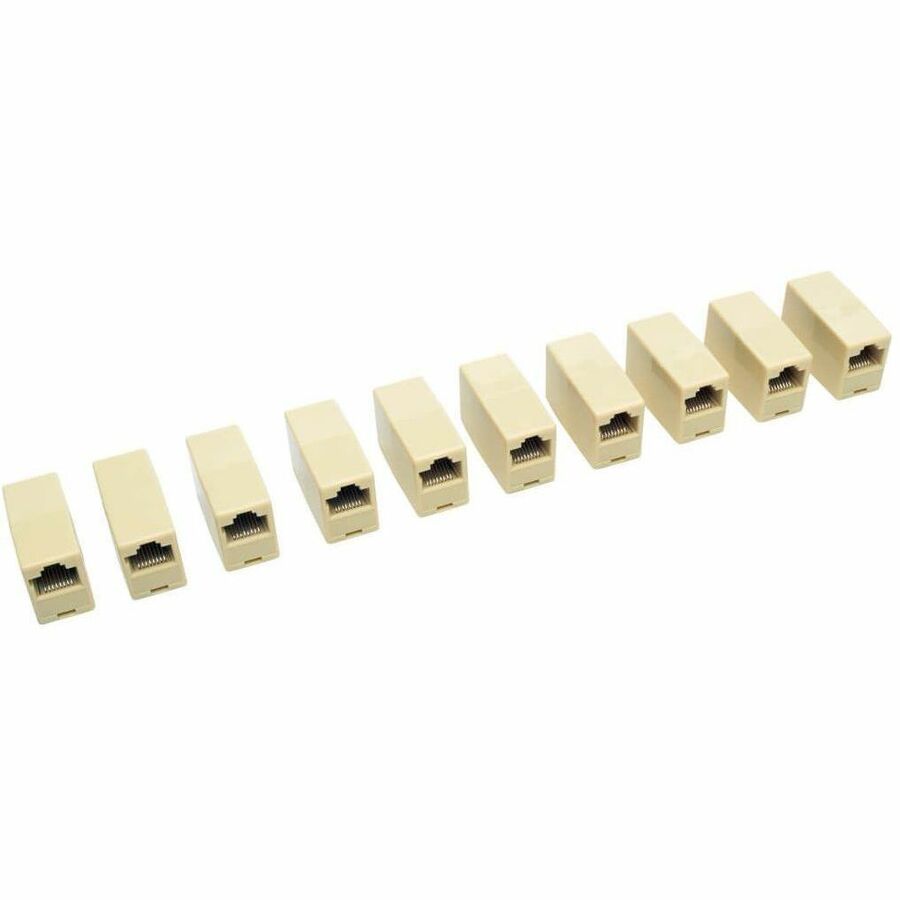 Eaton Tripp Lite Series Straight-Through RJ45 Modular In-Line Coupler (RJ45 F/F), 10 Pack