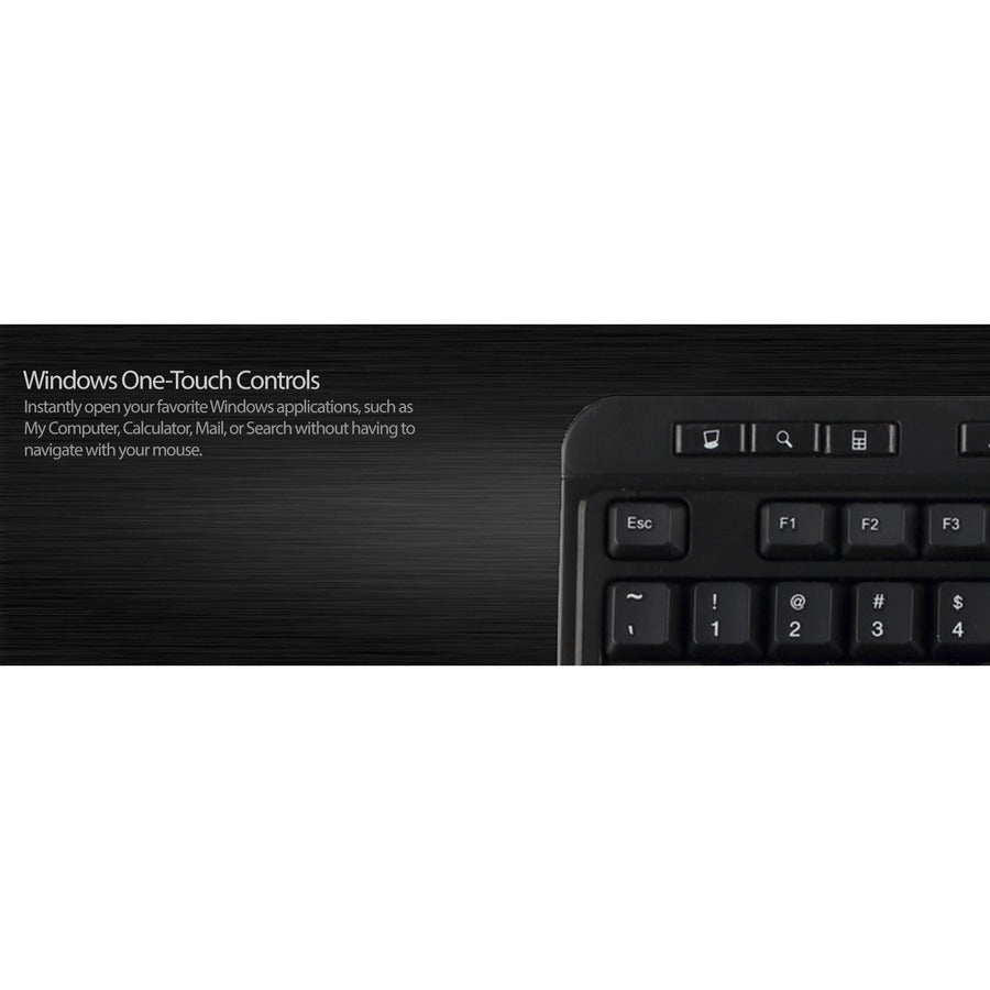 Adesso Multimedia Desktop Keyboard with 3-Port USB Hub