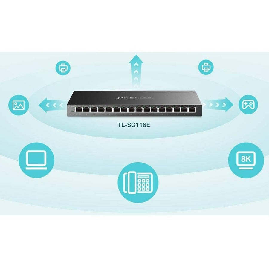 TP-Link TL-SG116E - 16-Port Gigabit Easy Smart Switch