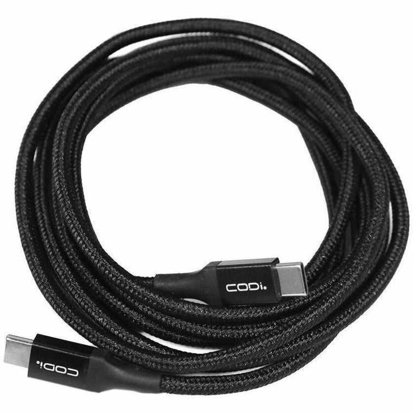 CODi 6' USB-C to USB-C Braided Nylon Charge & Sync Cable