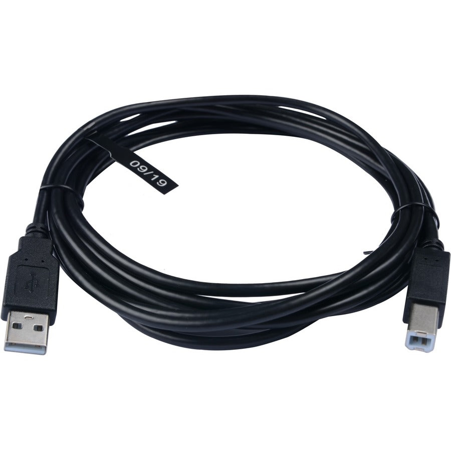 V7 Black USB Cable USB 2.0 A Male to USB 2.0 B Male 3m 10ft