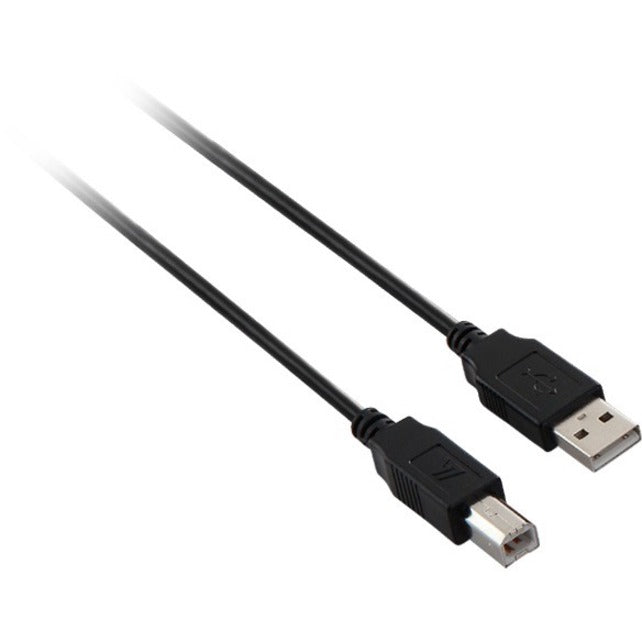 V7 Black USB Cable USB 2.0 A Male to USB 2.0 B Male 3m 10ft