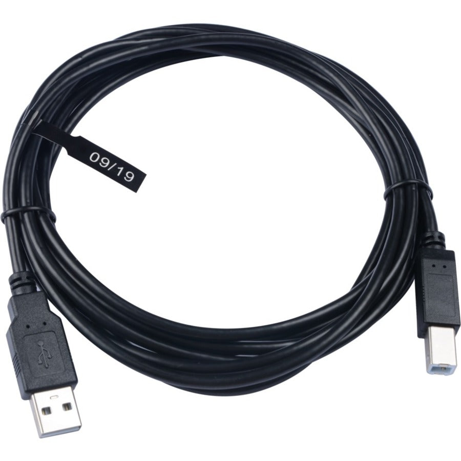 V7 Black USB Cable USB 2.0 A Male to USB 2.0 B Male 3m 10ft