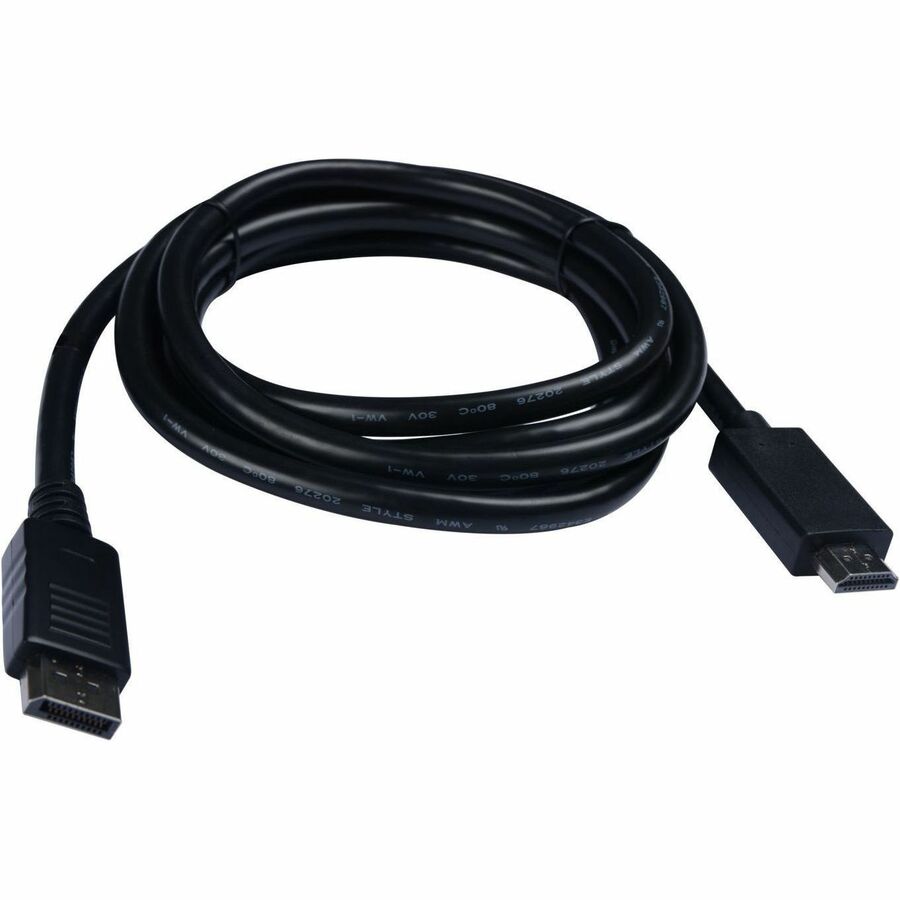 V7 DisplayPort 1.2 Male to HDMI 1.4 Male 21.6 Gbps 4K UHD 2m/6.6ft Black