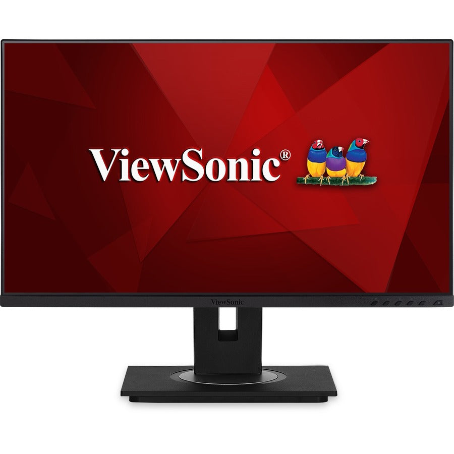 ViewSonic VG2456 24 Inch 1080p Monitor with USB C 3.2, Docking Built-In Gigabit Ethernet and 40 Degree Tilt Ergonomics for Home and Office