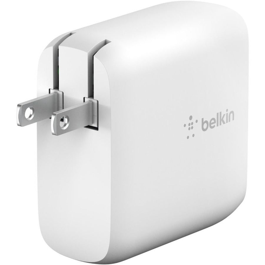 Belkin BoostCharge Dual USB-C GaN Wall Charger 68W and USB-C Cable Laptop Chromebook Charging - Power Adapter