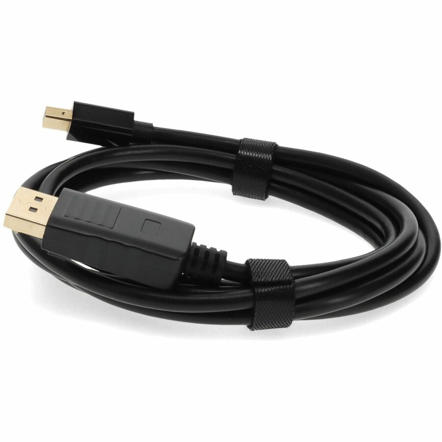 3ft (1m) Mini-DisplayPort Male to DisplayPort Male Black Adapter Cable