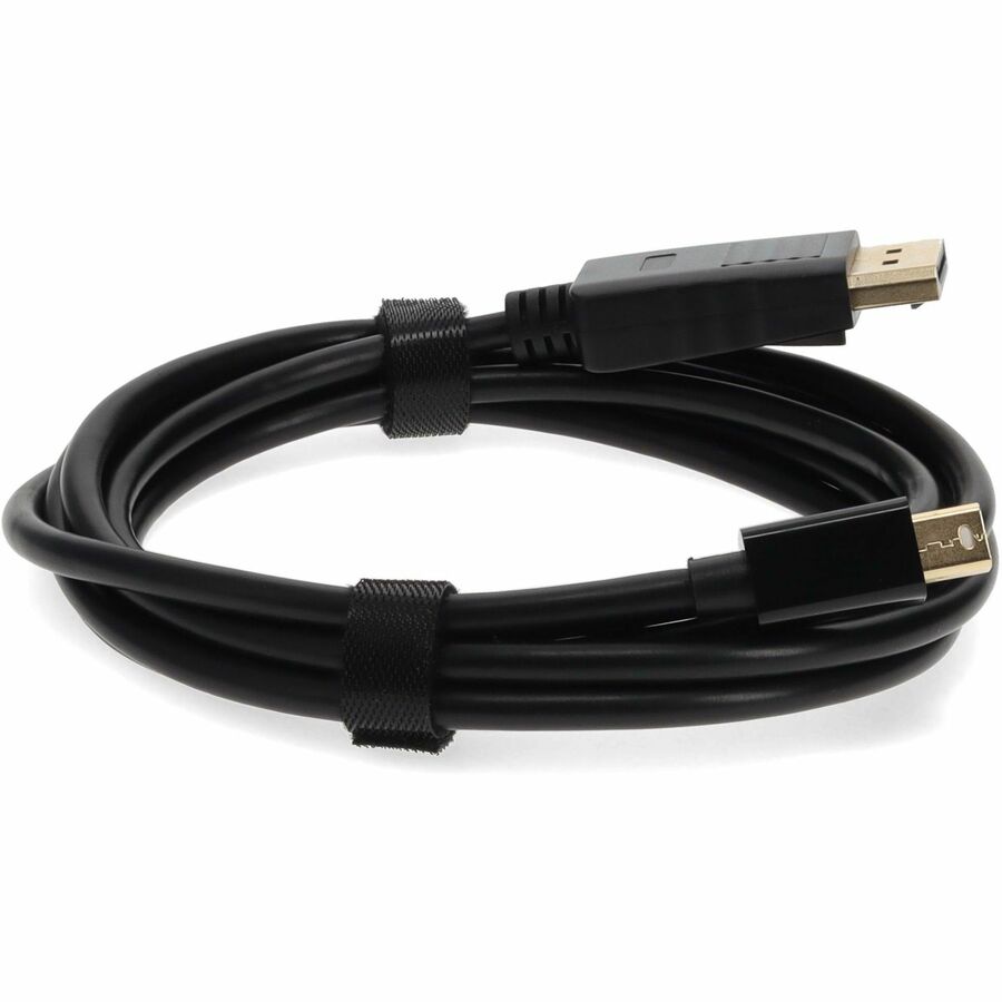 3ft (1m) Mini-DisplayPort Male to DisplayPort Male Black Adapter Cable