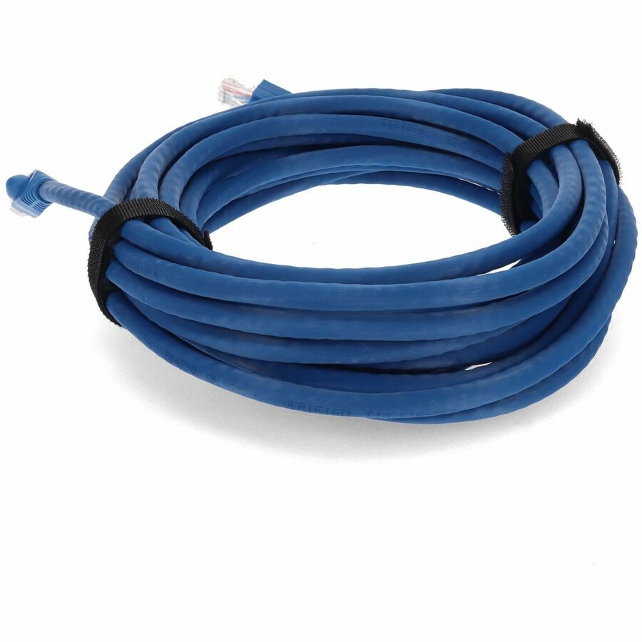 AddOn 50ft RJ-45 (Male) to RJ-45 (Male) Straight Blue Cat6A UTP PVC Copper Patch Cable