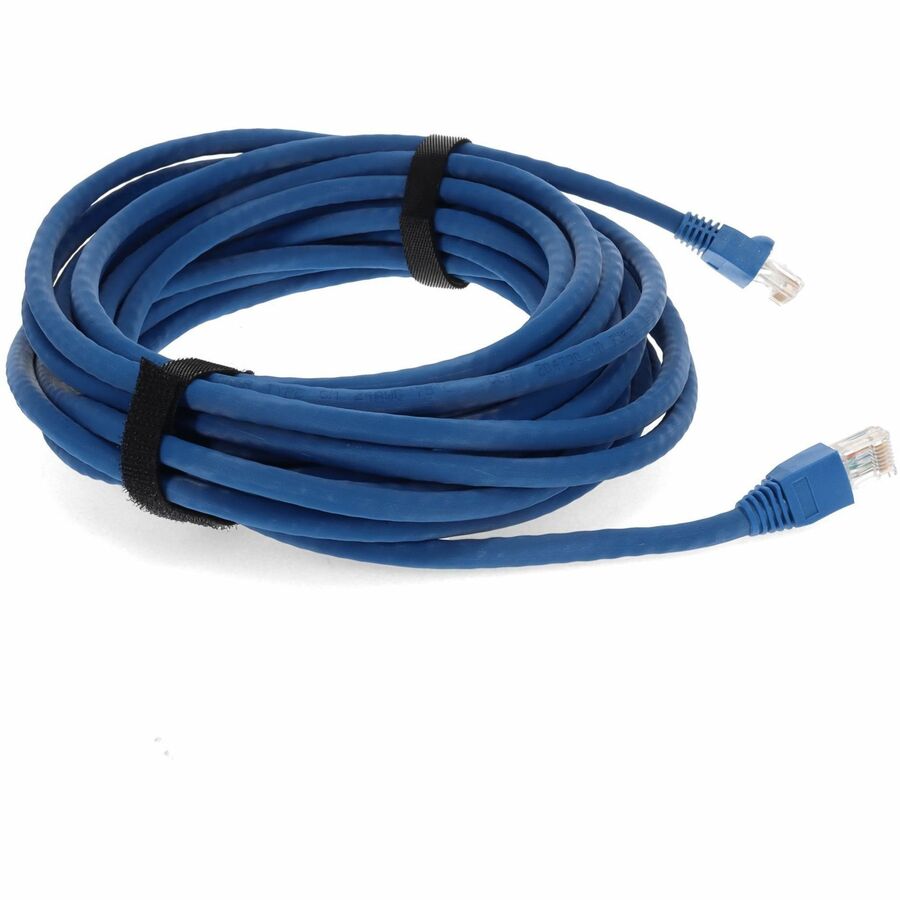 AddOn 50ft RJ-45 (Male) to RJ-45 (Male) Straight Blue Cat6A UTP PVC Copper Patch Cable