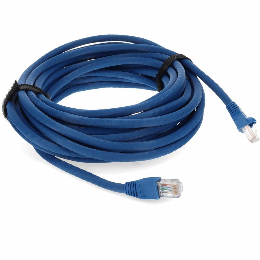 AddOn 50ft RJ-45 (Male) to RJ-45 (Male) Straight Blue Cat6A UTP PVC Copper Patch Cable