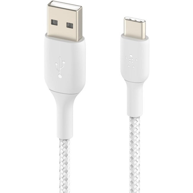 Belkin Braided USB-C to USB-A Cable (1m / 3.3ft, White)