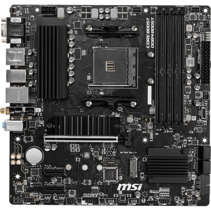 MSI B550M PRO-VDH WIFI Desktop Motherboard - AMD B550 Chipset - Socket AM4 - Micro ATX