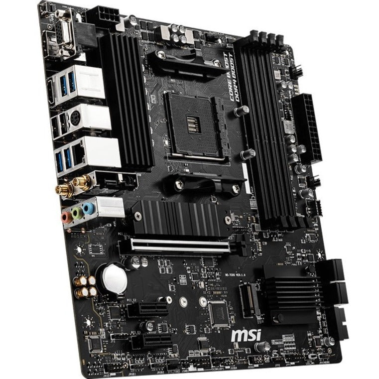 MSI B550M PRO-VDH WIFI Desktop Motherboard - AMD B550 Chipset - Socket AM4 - Micro ATX