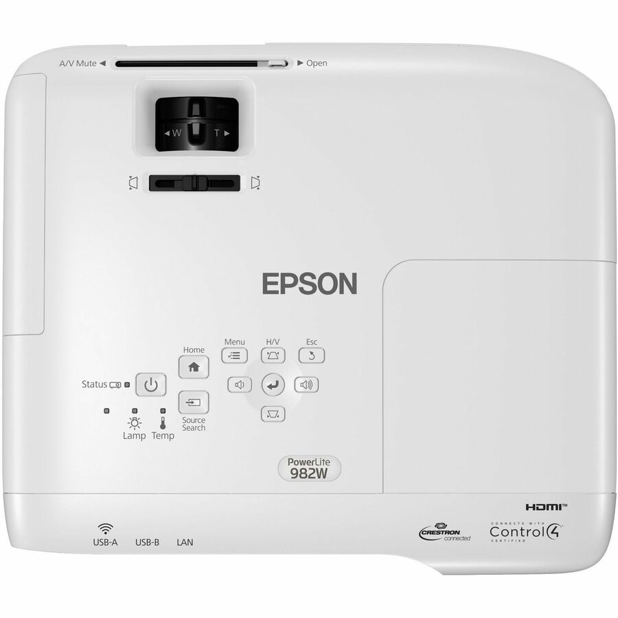 Epson PowerLite 982W LCD Projector - 16:10 - Ceiling Mountable