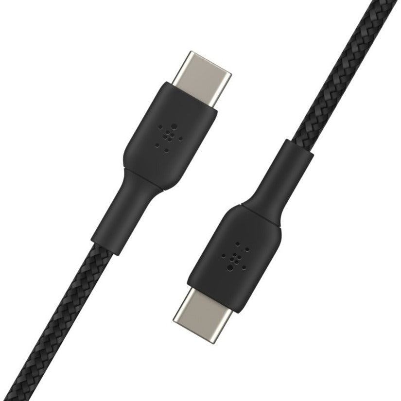 Belkin BoostCharge Braided USB-C to USB-C Cable (1 meter / 3.3 foot, Black)