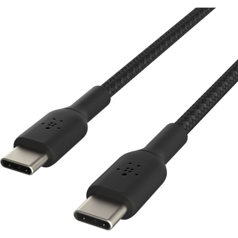 Belkin BoostCharge Braided USB-C to USB-C Cable (1 meter / 3.3 foot, Black)