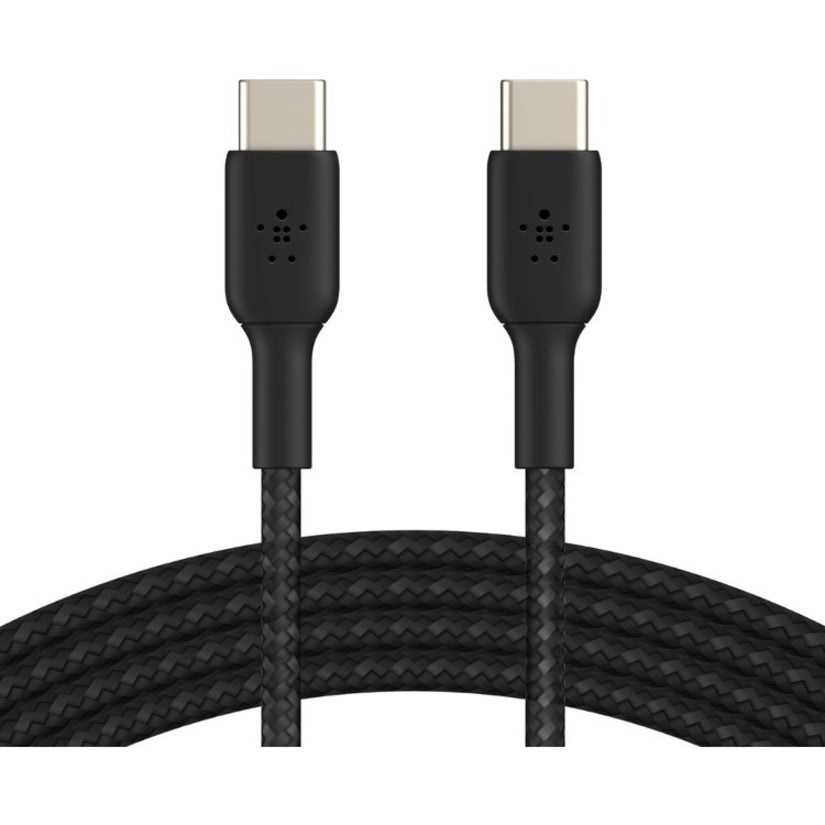 Belkin BoostCharge Braided USB-C to USB-C Cable (1 meter / 3.3 foot, Black)