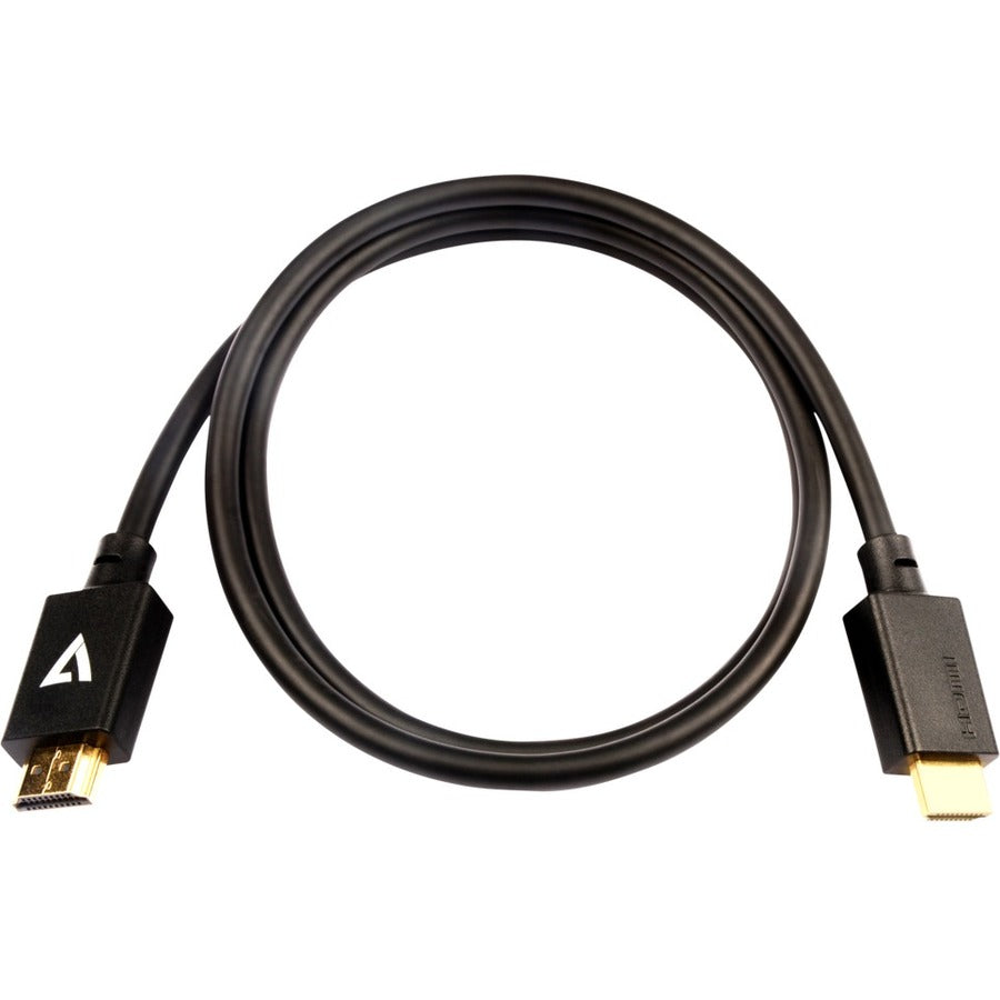 V7 Black Video Cable Pro HDMI Male to HDMI Male 1m 3.3ft