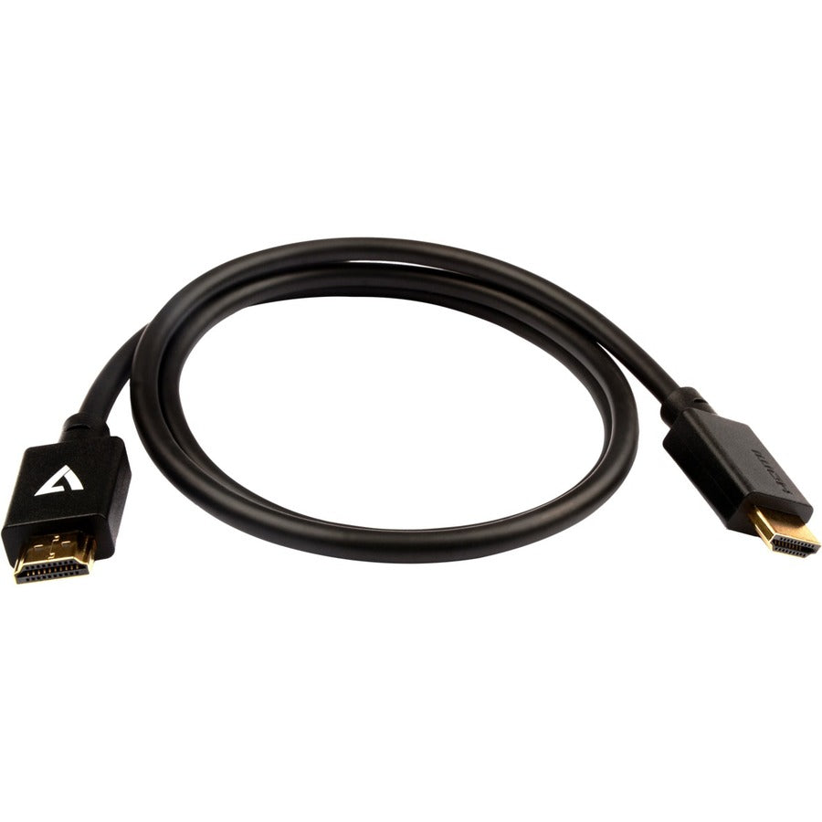 V7 Black Video Cable Pro HDMI Male to HDMI Male 1m 3.3ft