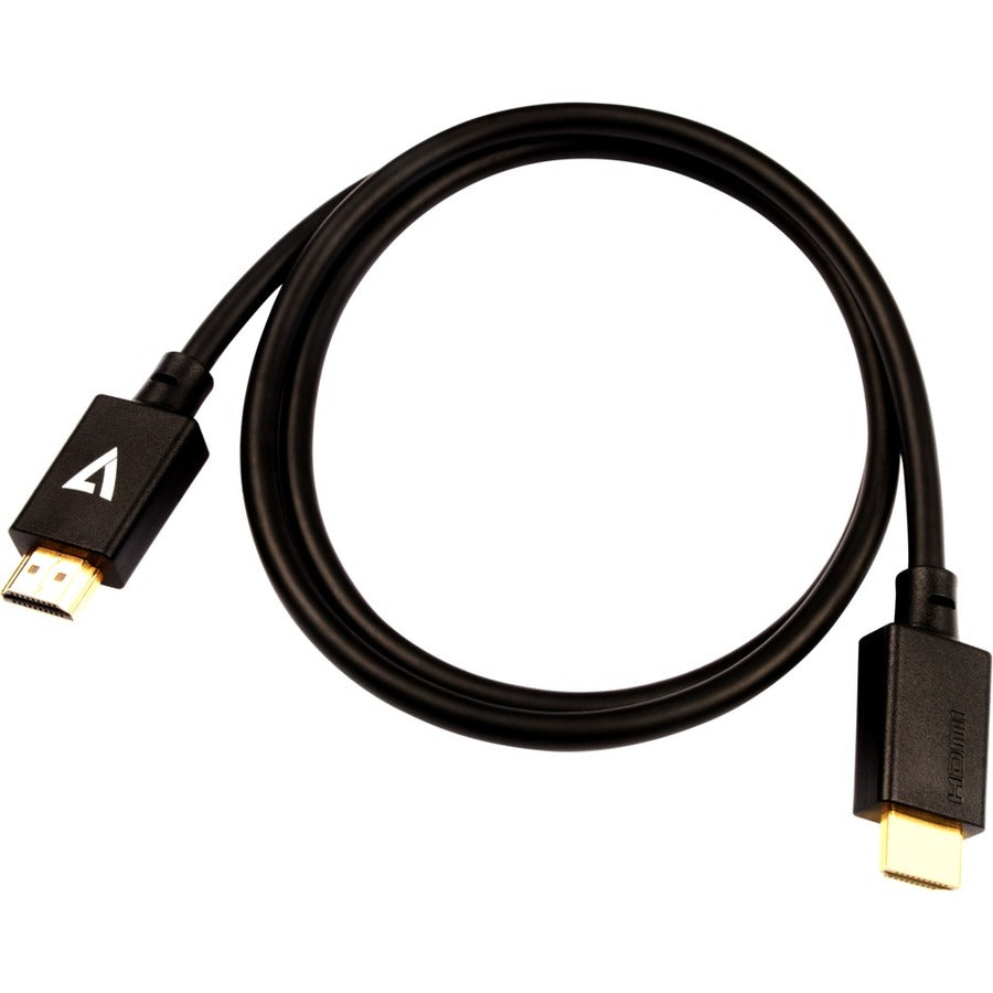 V7 Black Video Cable Pro HDMI Male to HDMI Male 1m 3.3ft