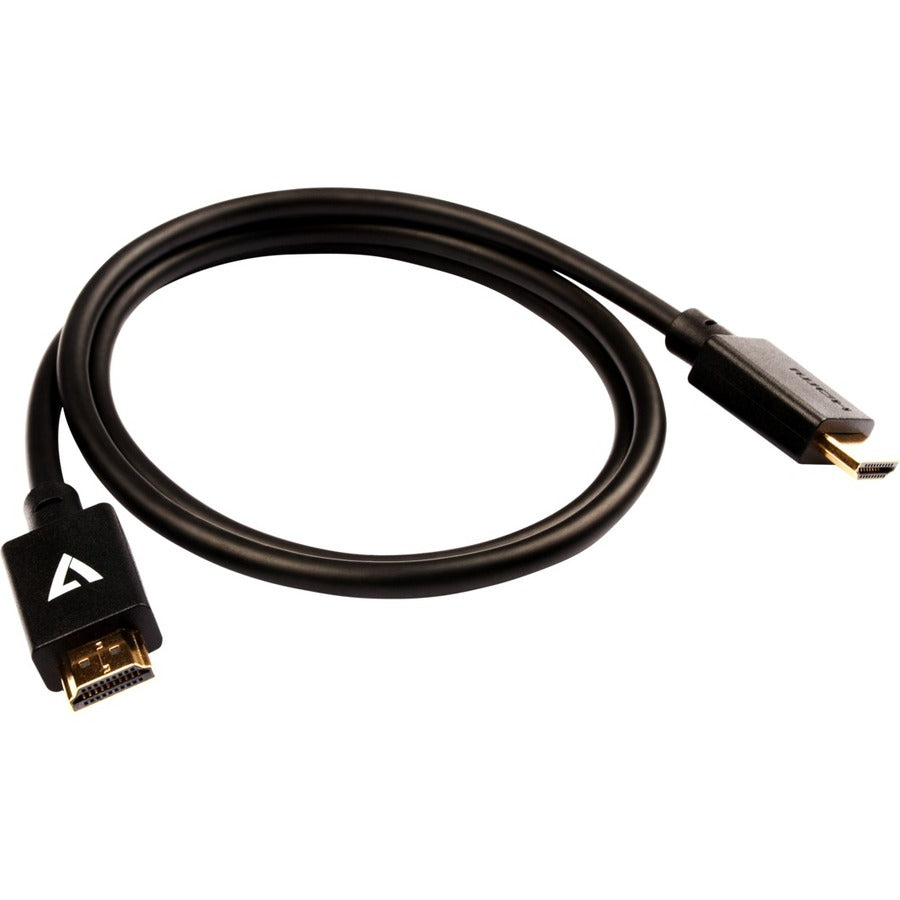 V7 Black Video Cable Pro HDMI Male to HDMI Male 1m 3.3ft