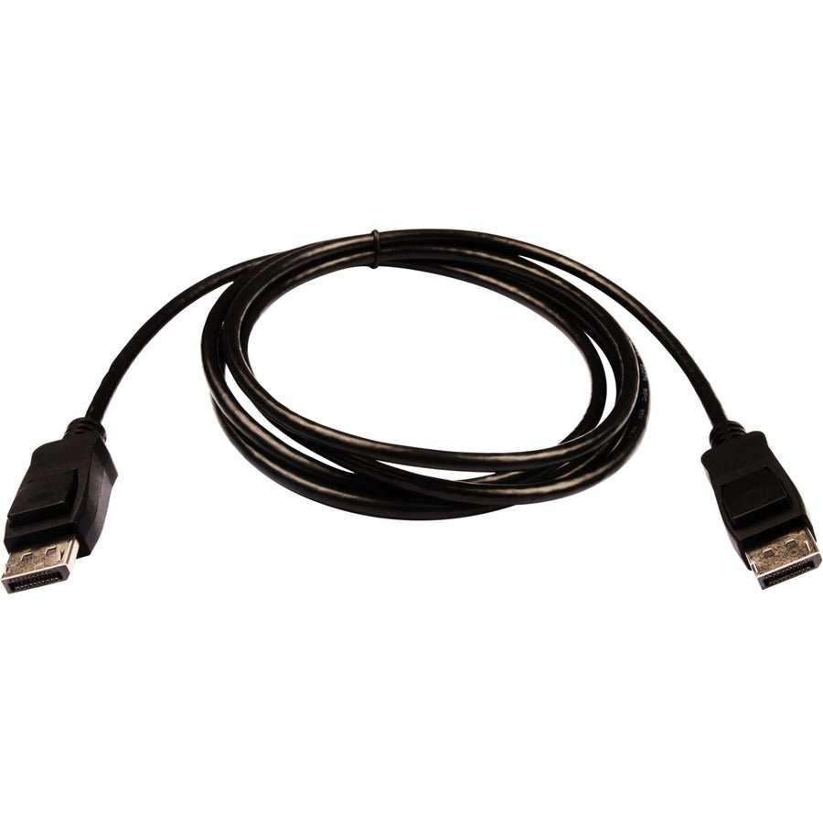 V7 Black Video Cable Pro DisplayPort Male to DisplayPort Male 2m 6.6ft