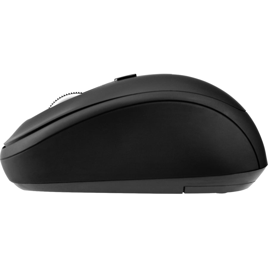 V7 4-Button Wireless Optical Mouse with Adjustable DPI - Black