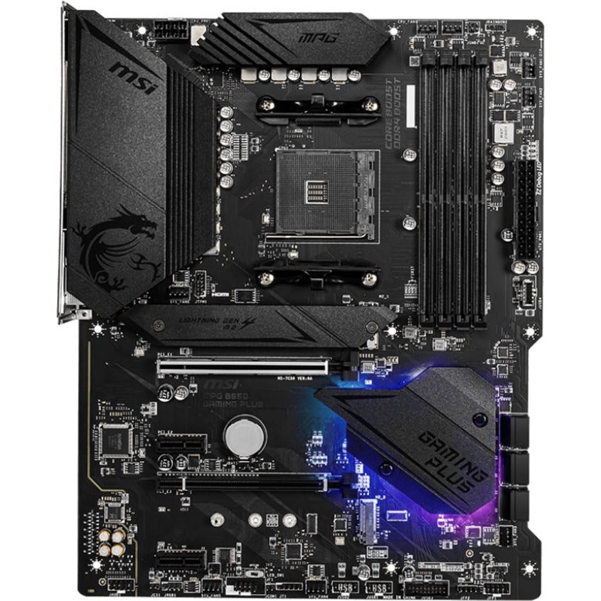 MSI MPG B550 GAMING PLUS Desktop Motherboard - AMD B550 Chipset - Socket AM4 - ATX