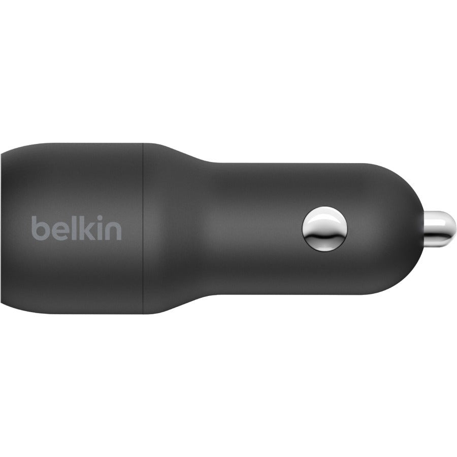 Belkin BoostCharge Dual USB-A Car Charger 24W (USB-A to Micro-USB Cable included)