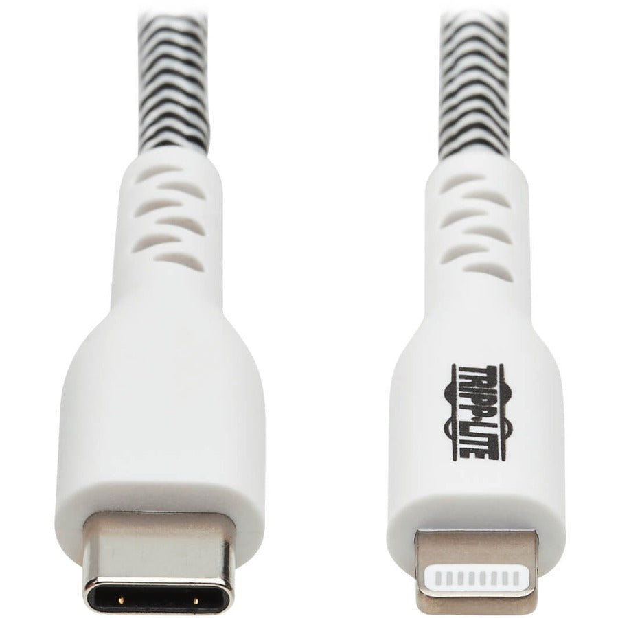 Eaton Tripp Lite Series Heavy-Duty USB-C to Lightning Sync/Charge Cable, MFi Certified - M/M, USB 2.0, 6 ft. (1.83 m)