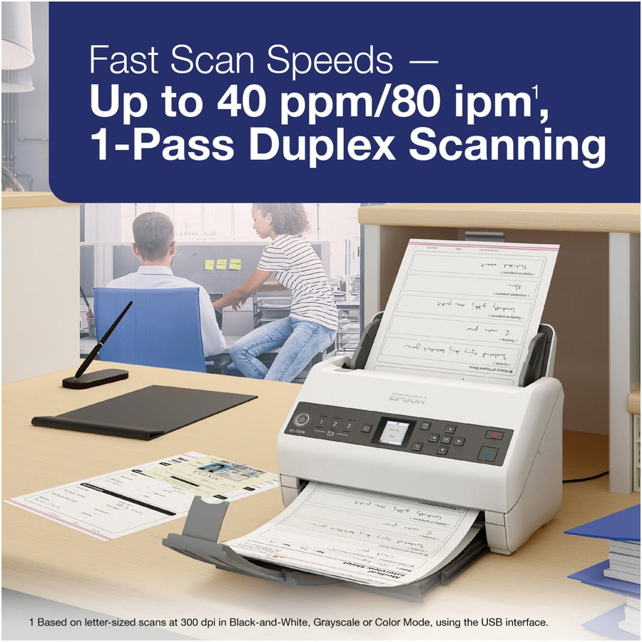 Epson DS-730N Sheetfed Scanner - 600 dpi Optical