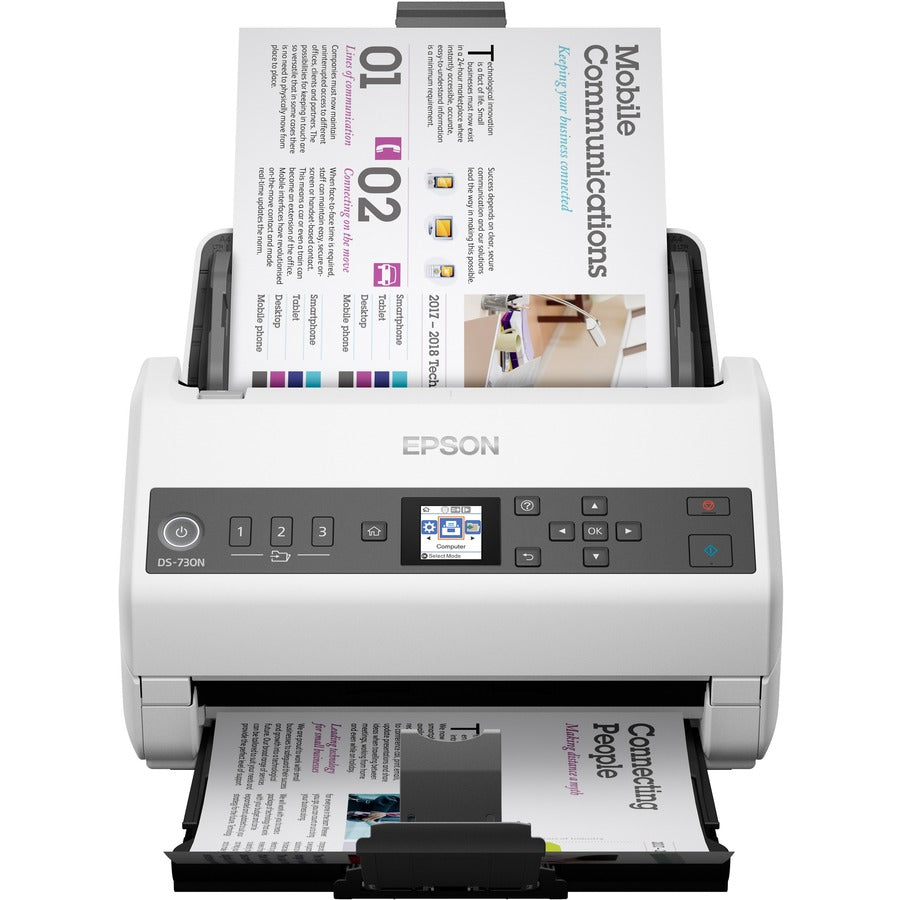 Epson DS-730N Sheetfed Scanner - 600 dpi Optical