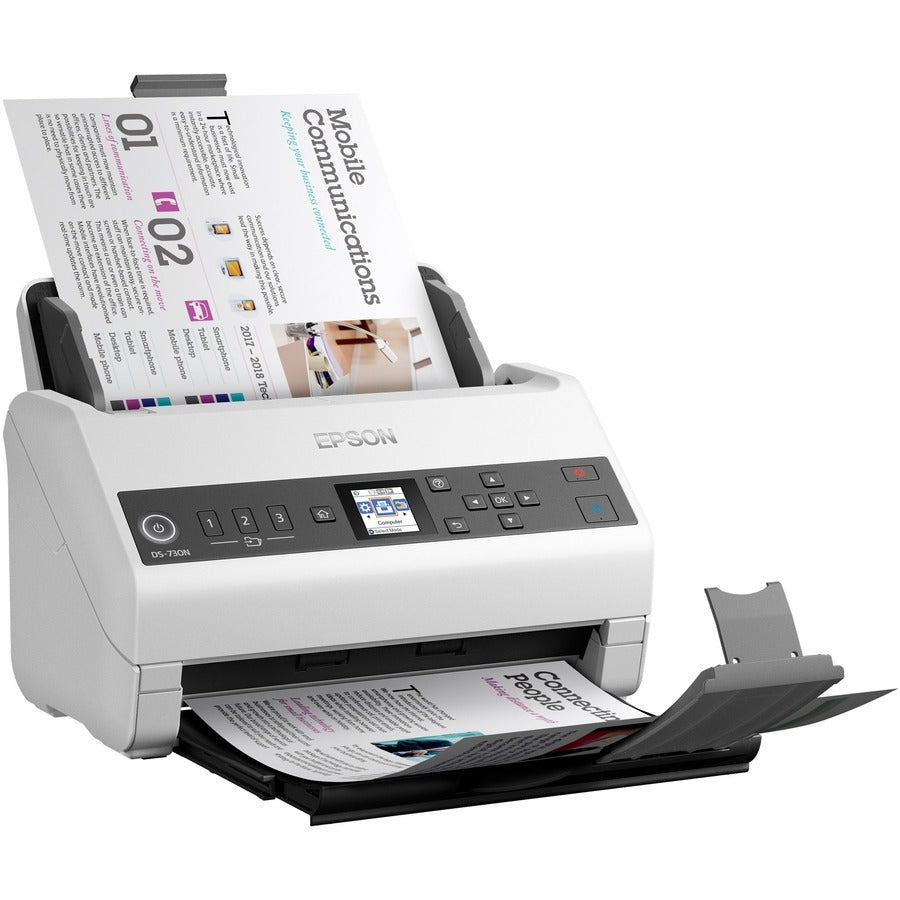 Epson DS-730N Sheetfed Scanner - 600 dpi Optical