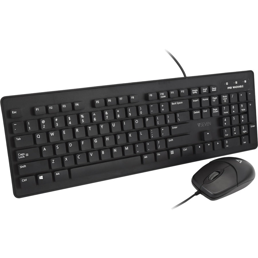 V7 Washable Antimicrobial Keyboard & Mouse Combo