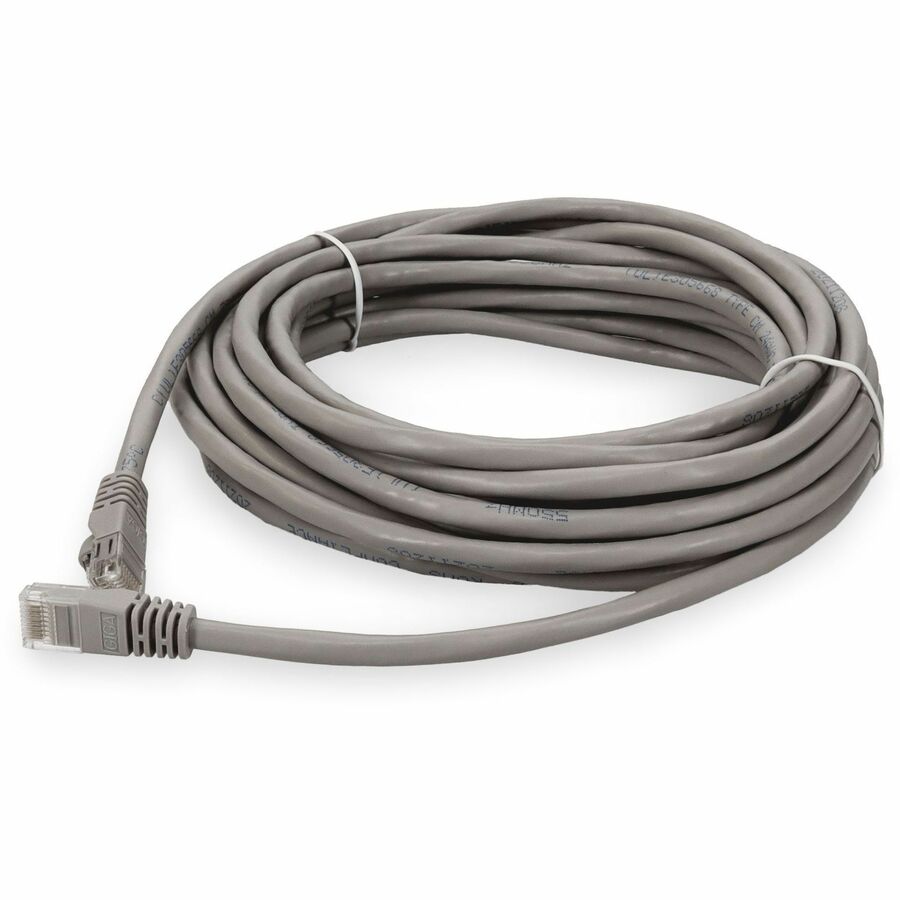 AddOn 15ft RJ-45 (Male) to RJ-45 (Male) Straight Gray Cat6 UTP PVC Copper Patch Cable