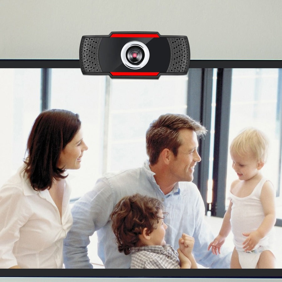 Adesso CyberTrack CyberTrack H3 Webcam - 1.3 Megapixel - 30 fps - Black, Red - USB 2.0