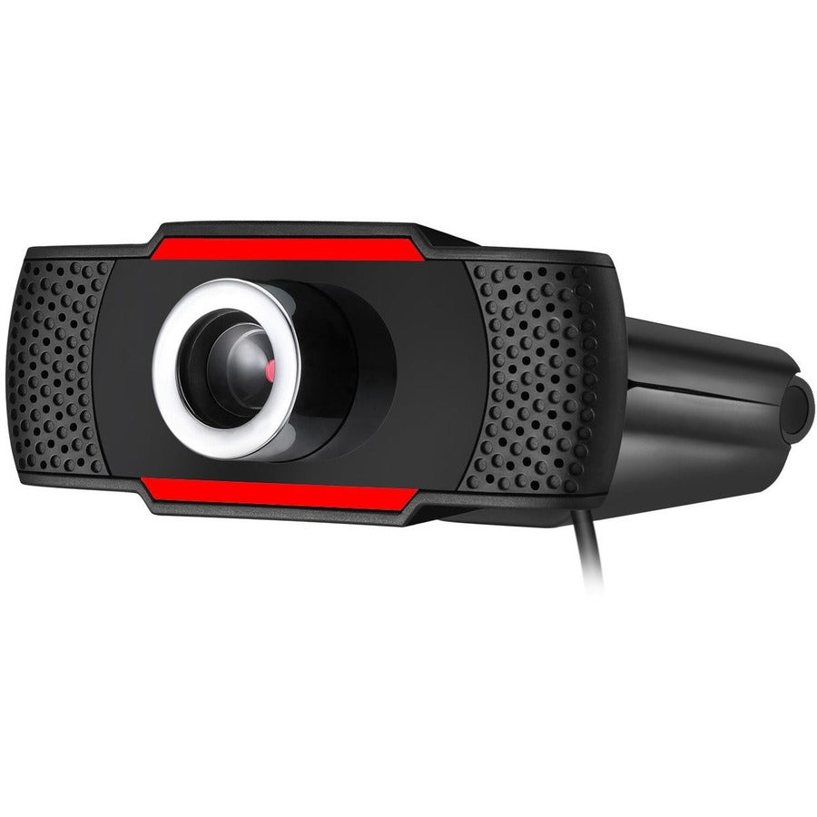 Adesso CyberTrack CyberTrack H3 Webcam - 1.3 Megapixel - 30 fps - Black, Red - USB 2.0