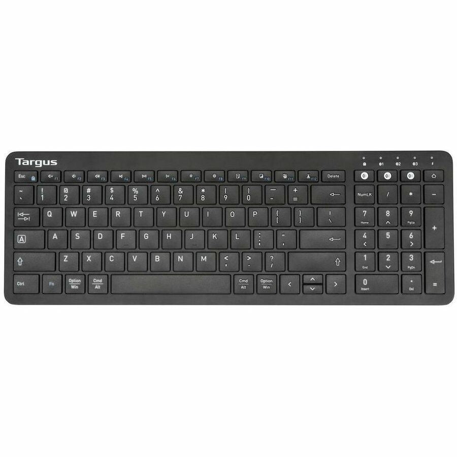 Targus Midsize Multi-Device Bluetooth Antimicrobial Keyboard, Black