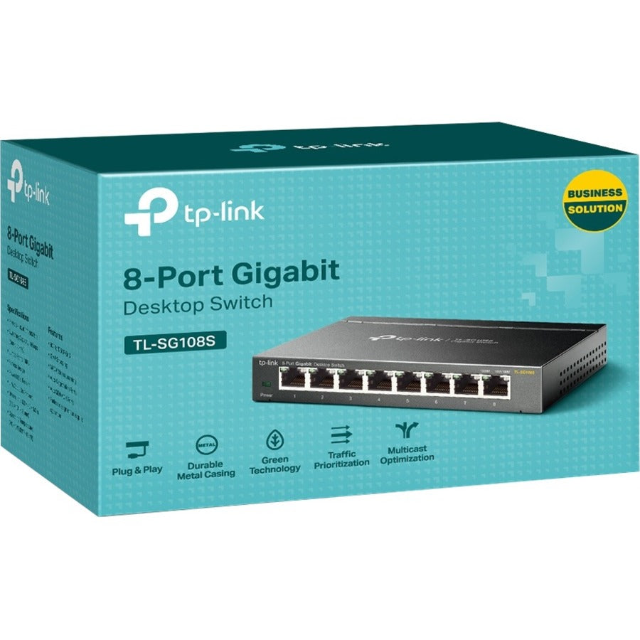 TP-Link TL-SG108S - 8 Port Gigabit Ethernet Switch