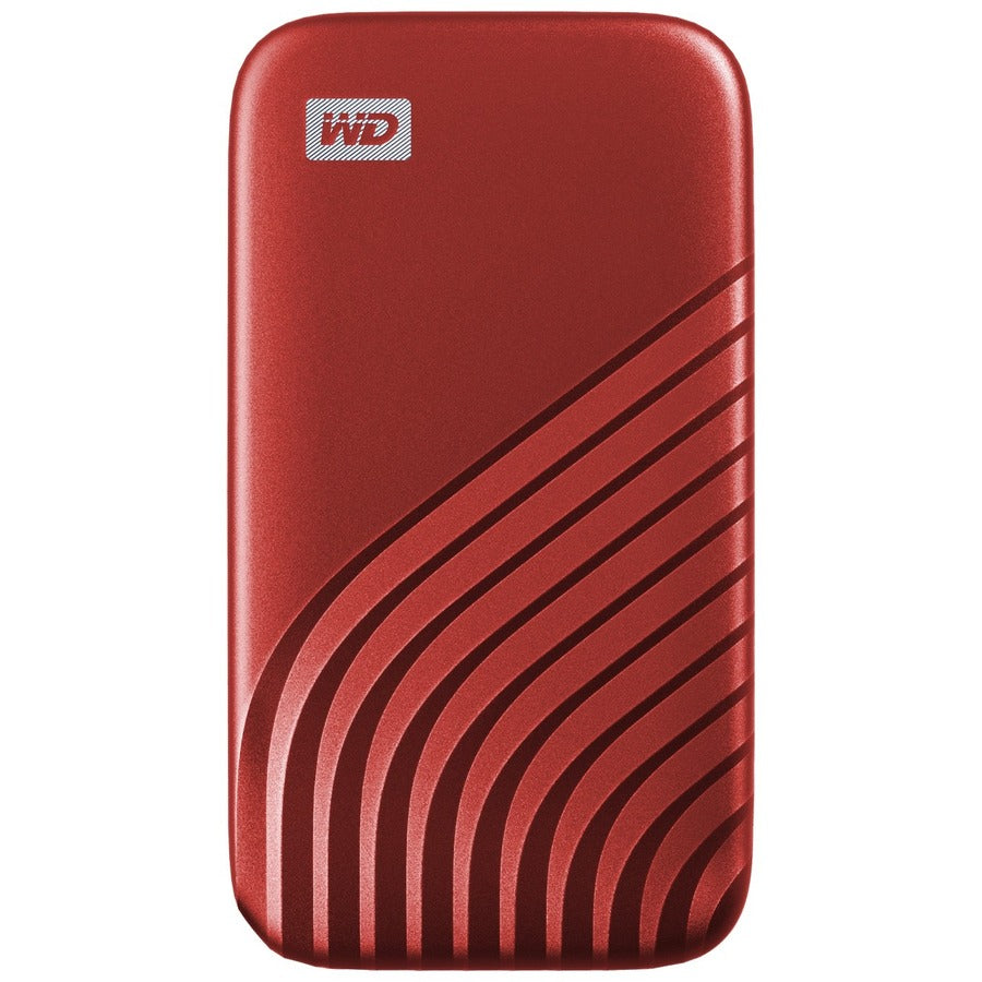 WD My Passport WDBAGF0010BRD-WESN 1 TB Portable Solid State Drive - External - Red