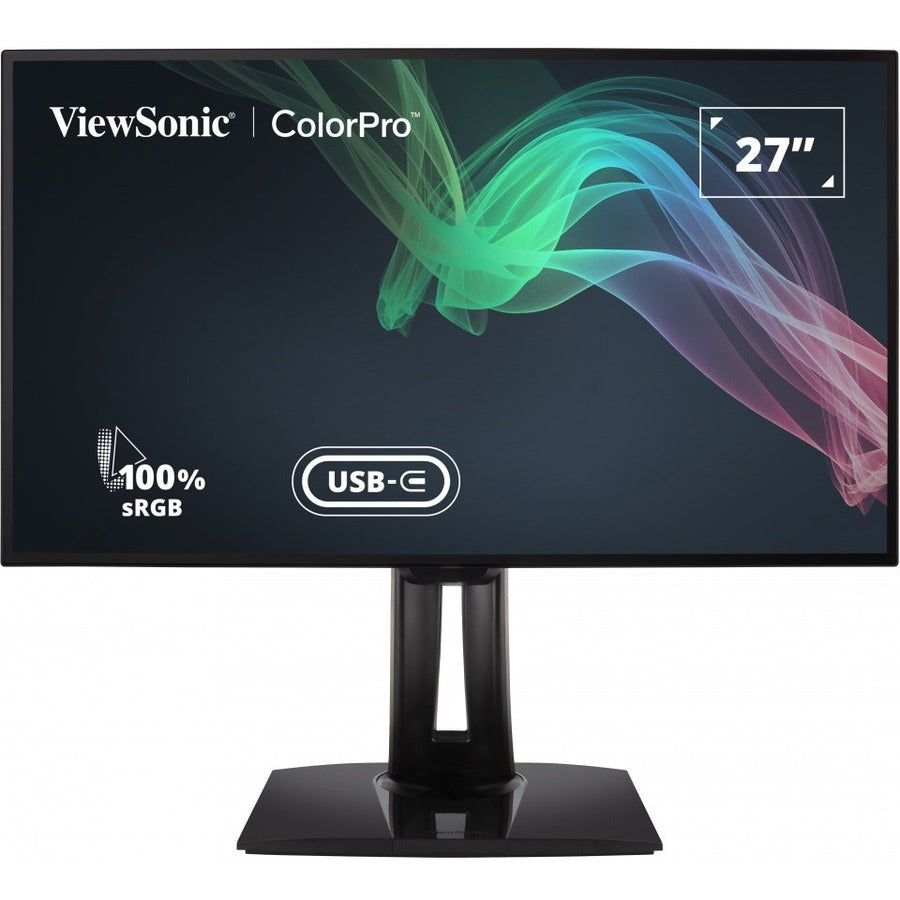 ViewSonic VP2768a-4K 27 Inch 4K UHD IPS Monitor with Advanced Ergonomics, ColorPro 100% sRGB Rec 709, 14-bit 3D LUT, Eye Care, 90W USB C, RJ45, HDR10