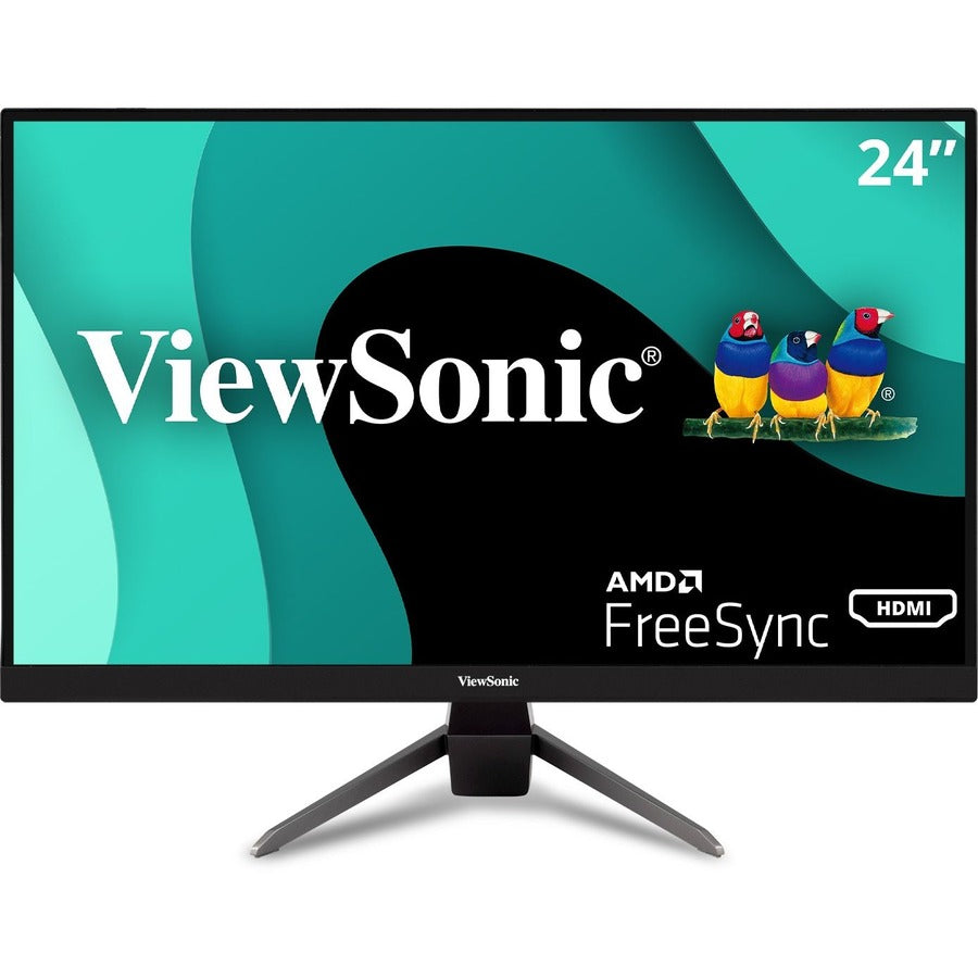 ViewSonic VX2467-MHD 24 Inch 1080p Gaming Monitor with 100Hz, 1ms, Ultra-Thin Bezels, FreeSync, Eye Care, HDMI, VGA, and DP