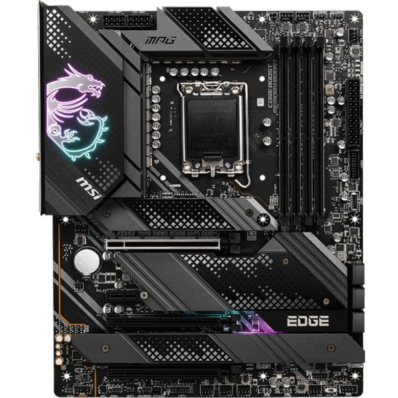 MSI MPG Z690 EDGE WIFI DDR4 Desktop Motherboard - Intel Z690 Chipset - Socket LGA-1700 - Intel Optane Memory Ready - ATX