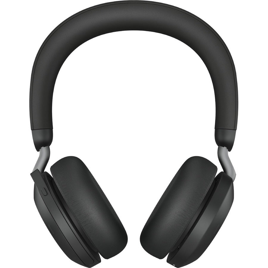 Jabra Evolve2 75 Wireless On-ear Stereo Headset - USB-A - Unified Communication - Black - Binaural - Ear-cup - 3000 cm - Bluetooth - 20 Hz to 20 kHz - MEMS Technology Microphone - Noise Cancelling