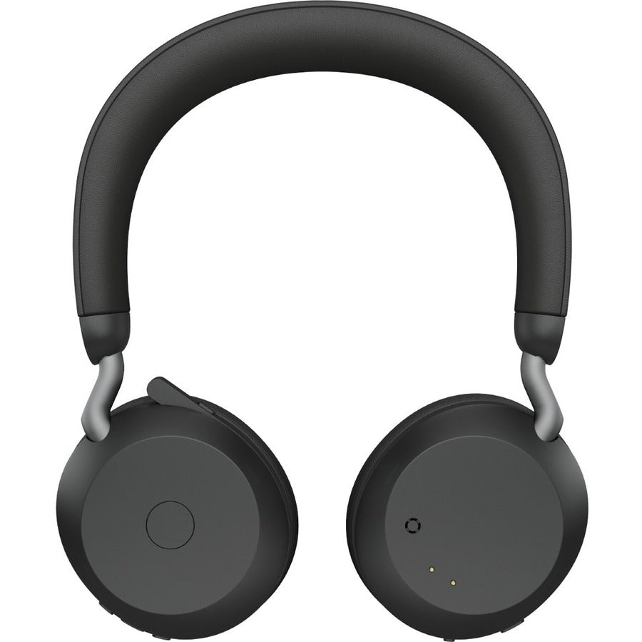 Jabra Evolve2 75 Wireless On-ear Stereo Headset - USB-C - Unified Communication - Black - Binaural - Ear-cup - 3000 cm - Bluetooth - 20 Hz to 20 kHz - MEMS Technology Microphone - Noise Cancelling