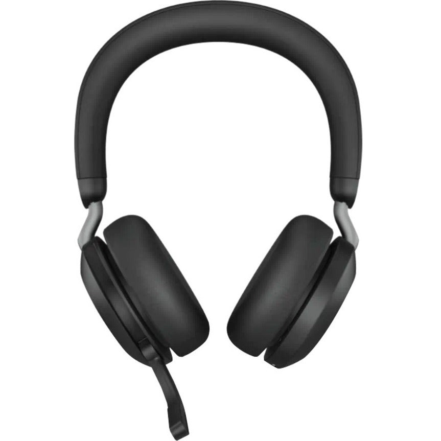 Jabra Evolve2 75 Wireless On-ear Stereo Headset - USB-C - Unified Communication - Black - Binaural - Ear-cup - 3000 cm - Bluetooth - 20 Hz to 20 kHz - MEMS Technology Microphone - Noise Cancelling